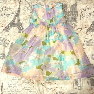 Gymboree 2015 watercolor floral dress 3T